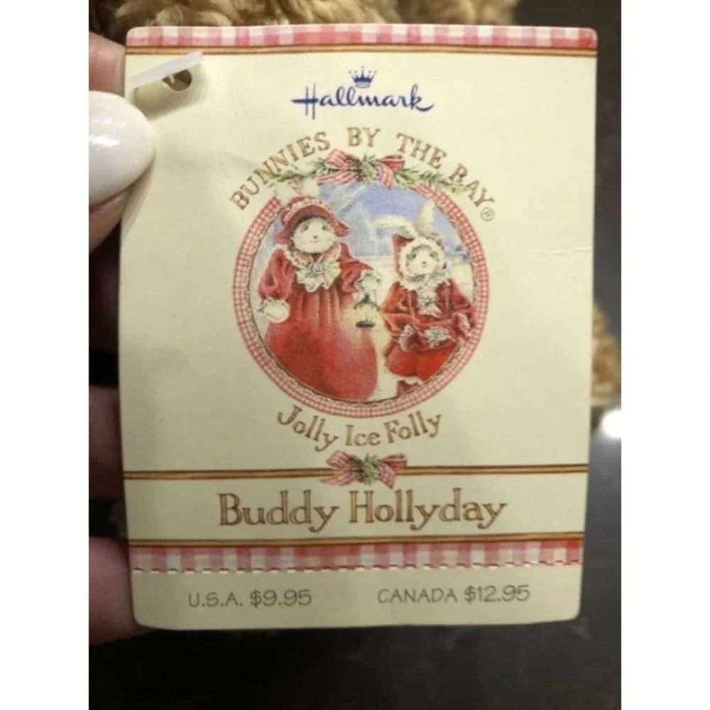 Vintage 2002 Hallmark Buddy‎ Hollyday 9' Dog with tag Holiday Christmas Plush